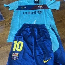 Kid Medium  Barcelona Messi Jersey 