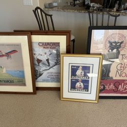 Assorted Framed Posters