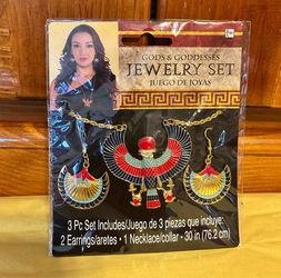 Gods & Goddesses Egyptian Jewelry Set 3 Pc