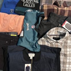 Men’s Clothing - Beanies, Flannels, Vest, Jersey, Pants