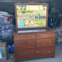 Dresser with mirror