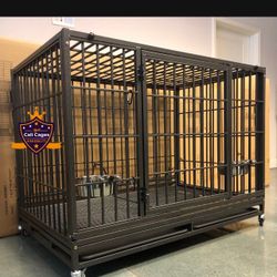 Dog Pet Cage Kennel Size 48 Xl With Grid And Tray New In Box