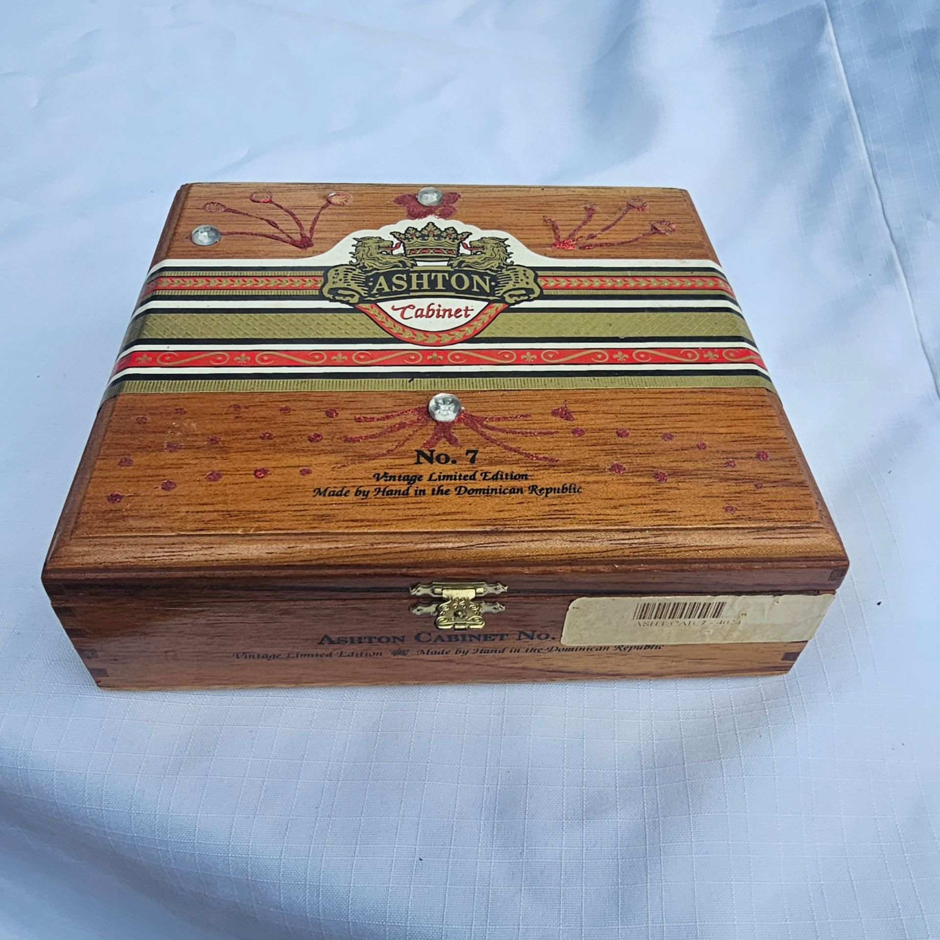 Ashton Cabinet Selection No. 7 Empty Wooden Cigar Box