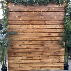Wooden back drop