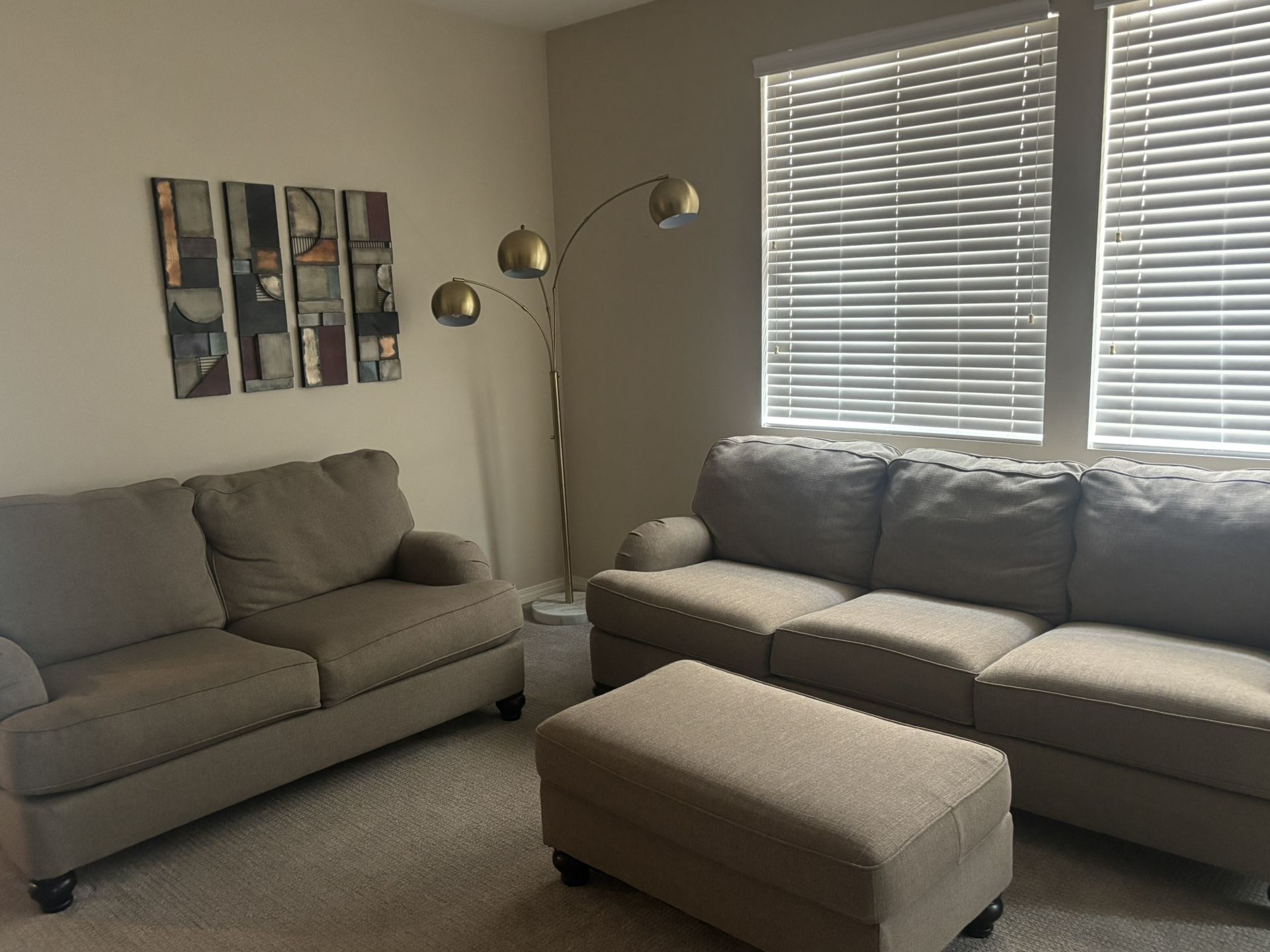 couch and ottoman