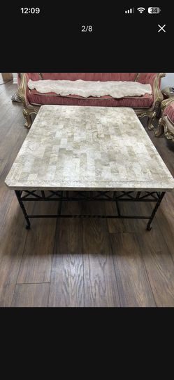 Marble coffee table
