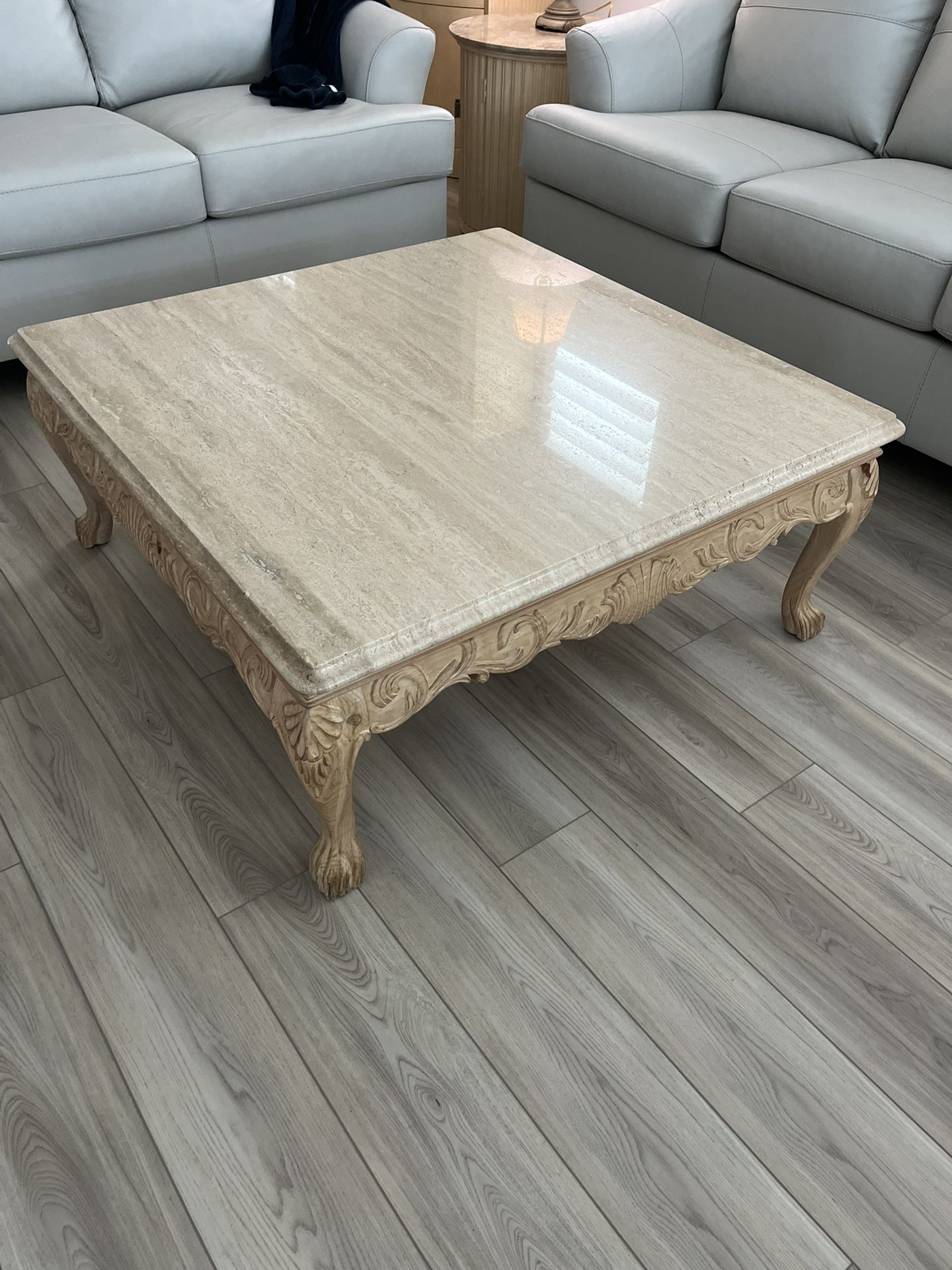 Stunning Coffee, Sofa, and End Tables With Real Marble Tops! $300 For The Entire Set!
