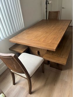 Modern Solid Wood Dining Table Set