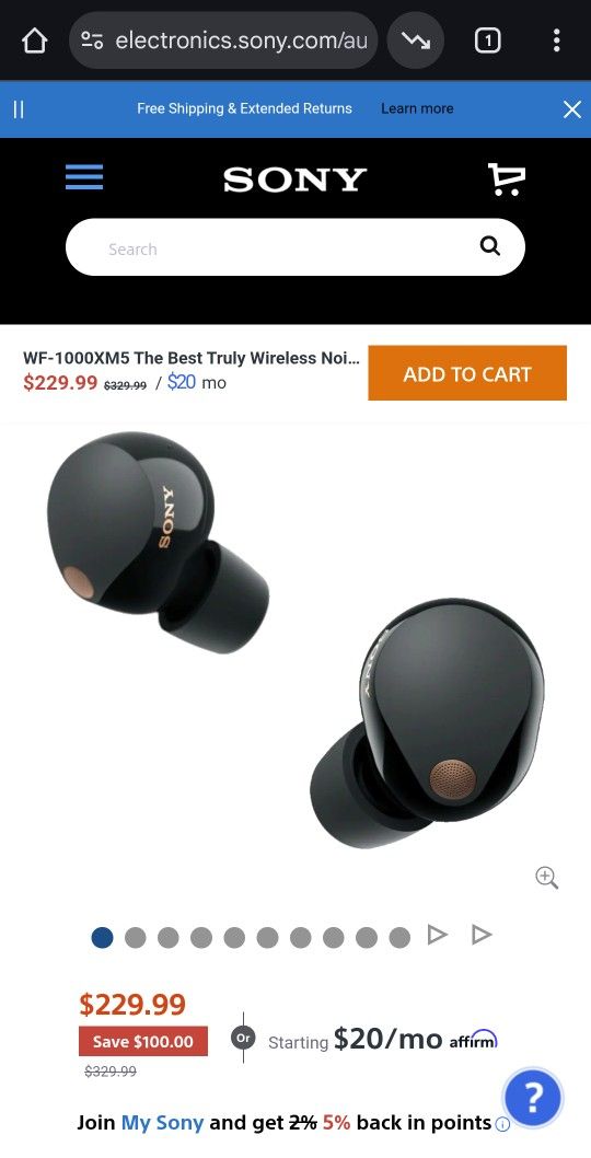 Sony Wf-1000xm5 (right Side Only)