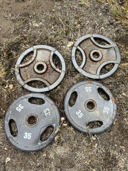 2 (45)lbs 2 (35)lbs Olympic Plates 