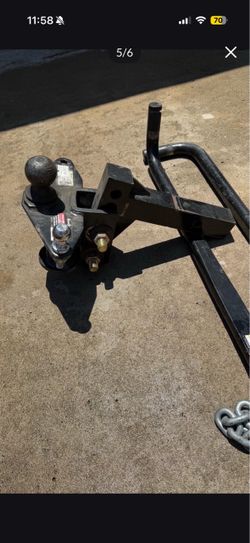 Hitch sway control bars