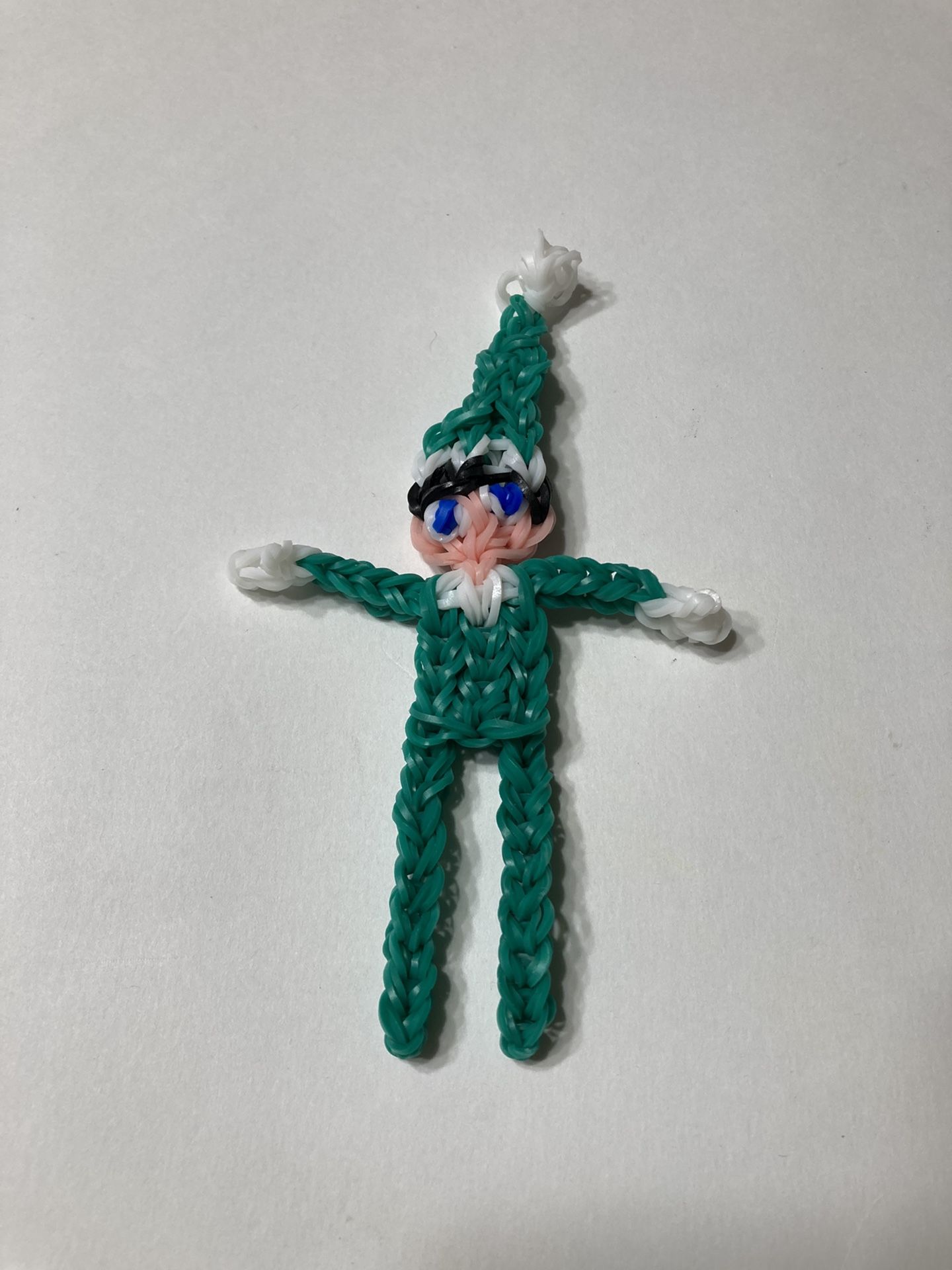 Rainbow Loom Christmas Elf Charm