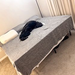 Cal King Purple Mattress and Metal Frame