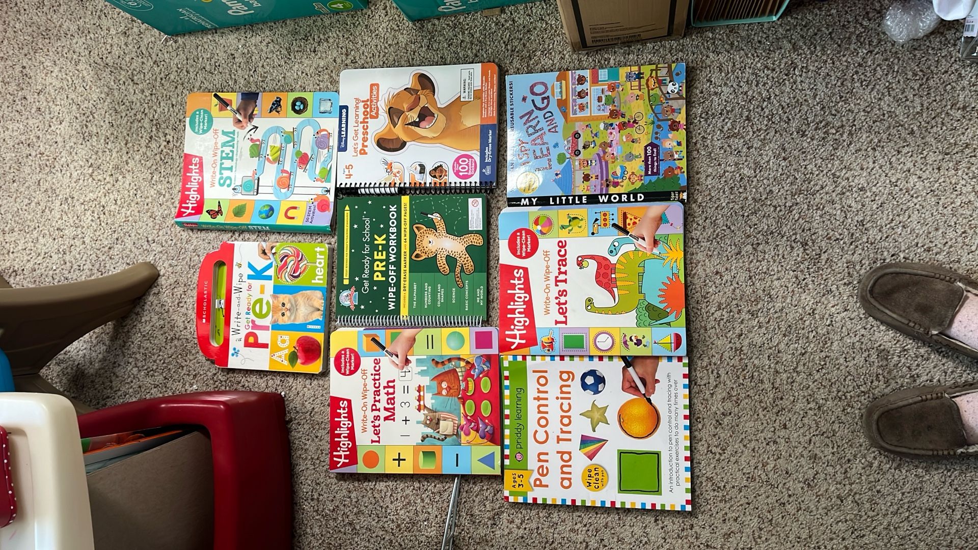 Wipe Off Activity Books.