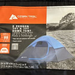 Ozark Trail 2-Person 7 Ft. x 7 Ft. Dome Tent