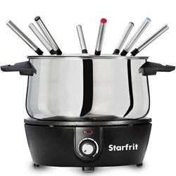 Starfrit Electric Fondue 12PC Set - 3L - Quick Release Magnetic Cord - 1500W 