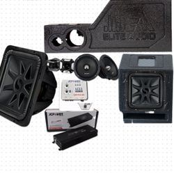 New Bass Package Installed Kicker L7s 12” Center Consolé Ported Chevy GMC Trucks