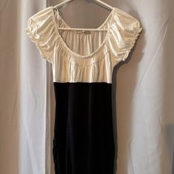 Black And Light Cream Blouse