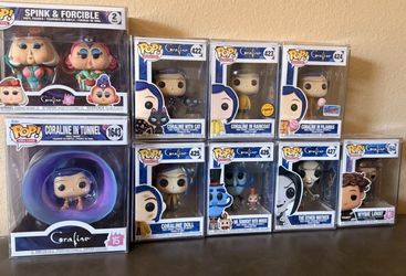 Coraline Funko Set 422, 423, 424, 425, 426, 427 & 1643 & 1644 hardtack & 2pack