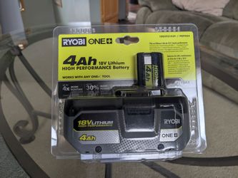 New Ryobi 18v high performance 4 amp battery