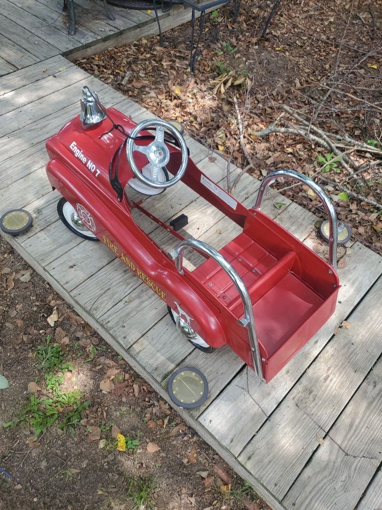 instep by pacific cycle fire truck pedal car