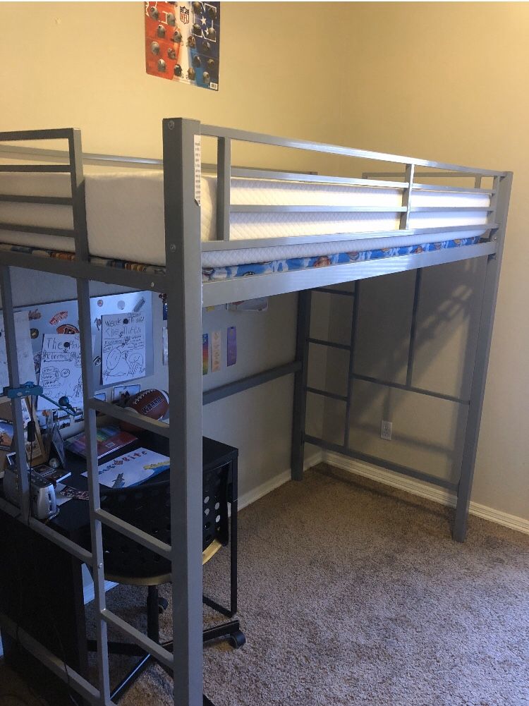 Twin Metal Loft Bed