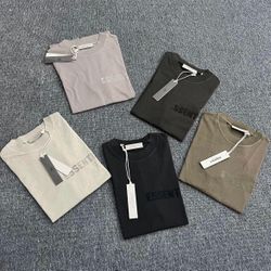 ESSENTIALS FOG COTTON T-SHIRT SS24, Gray And Dark Green Available!!!