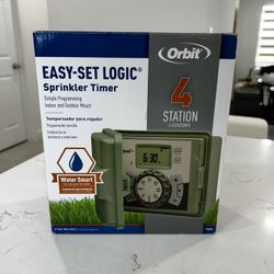 NEW Orbit Easy Set Timer Sprinkler 4 Station 57894 Smart Water Green 