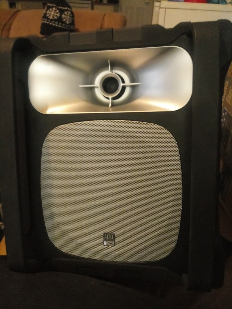 Altec lansing sonic boom bluetooth speaker.