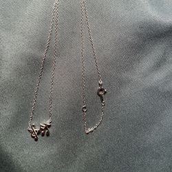 Sterling Silver Necklace - Music Notes