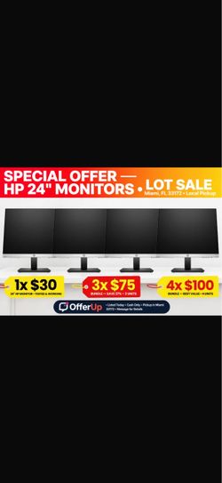 HP 24" Monitor – Tested & Working