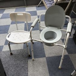Shower Seat and Bedside Commode 