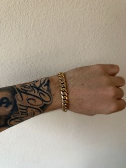 10k Cuban link bracelet