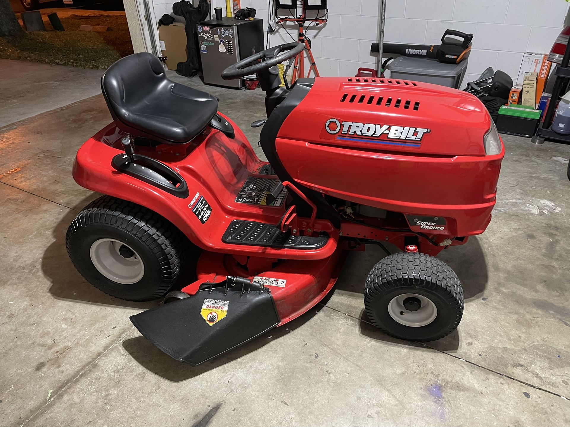 TroyBilt Super Bronco Riding Lawn Mower