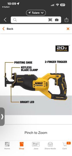 DEWALT 20V Max Brushless Reciprocating Saw