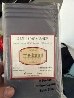 NEW 2 Pillow Cases 1800 thread count