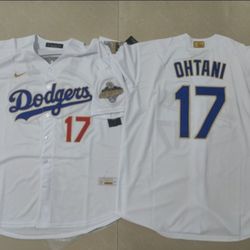 OHTANI BETTS KIKE MUNCY 2025 WORLD CHAMPIONS DODGERS JERSEY $50. CASH PLEASE!!