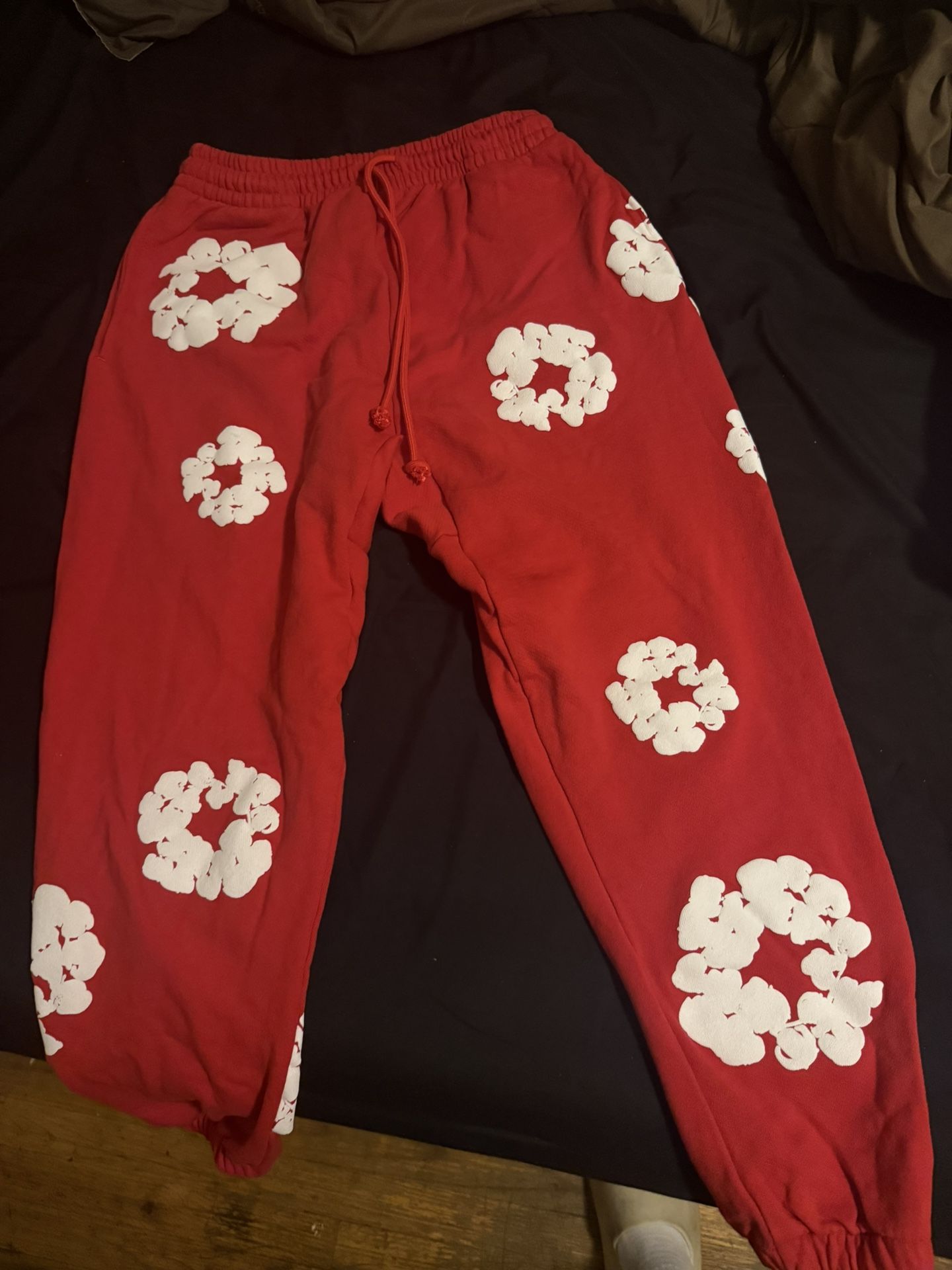 Denim Tears Joggers (RED) Size Medium USED