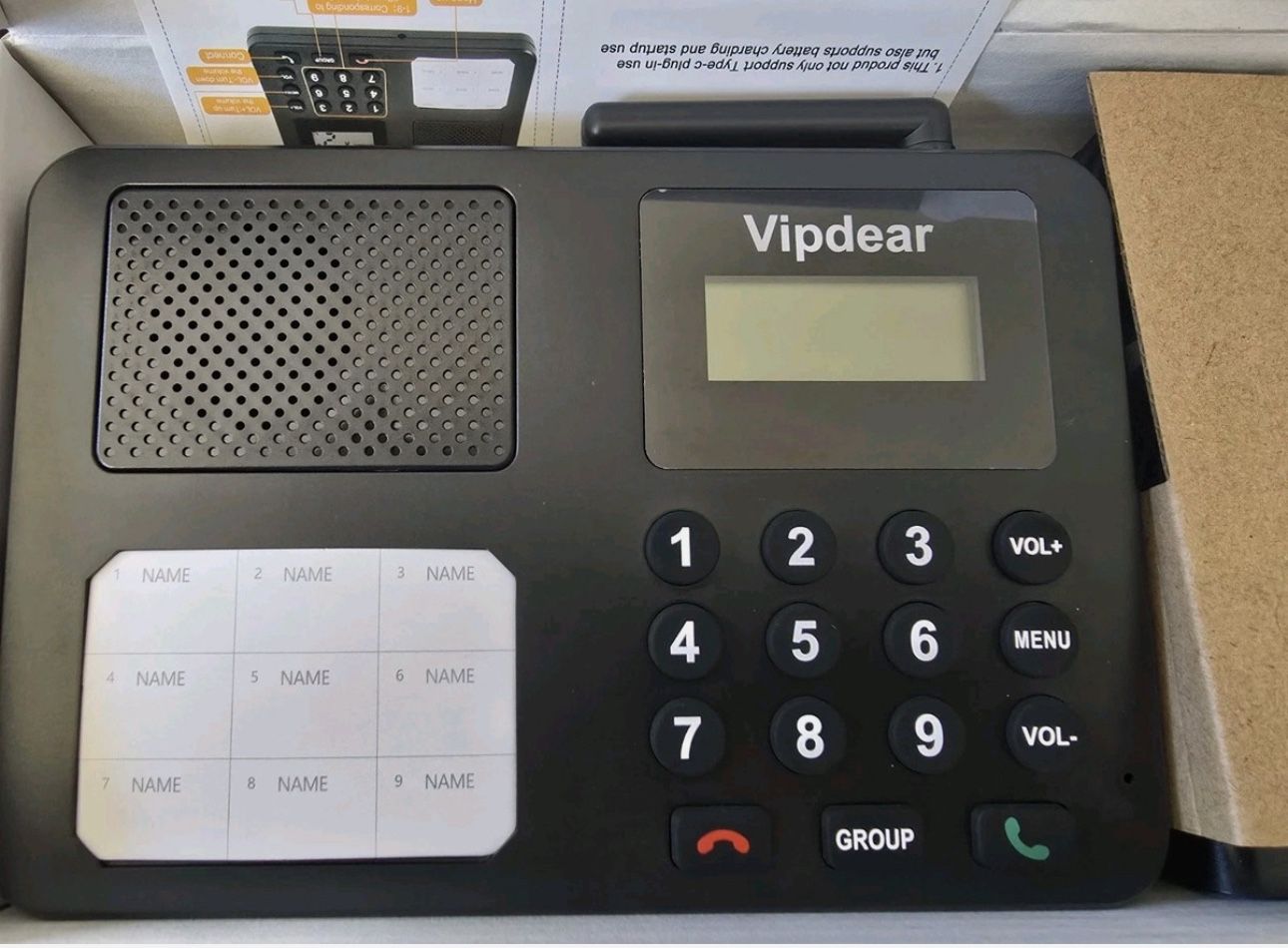 Vipdear Wireless Intercom for Home, Wireless Intercom System, Two Way Communication Intercom Wireless for Home, Full Duplex Hands Free intercom(Black
