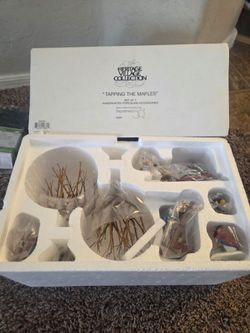 Department 56 Heritage Village Tapping the Maples Set of 7