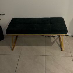 Modern Velvet Bench