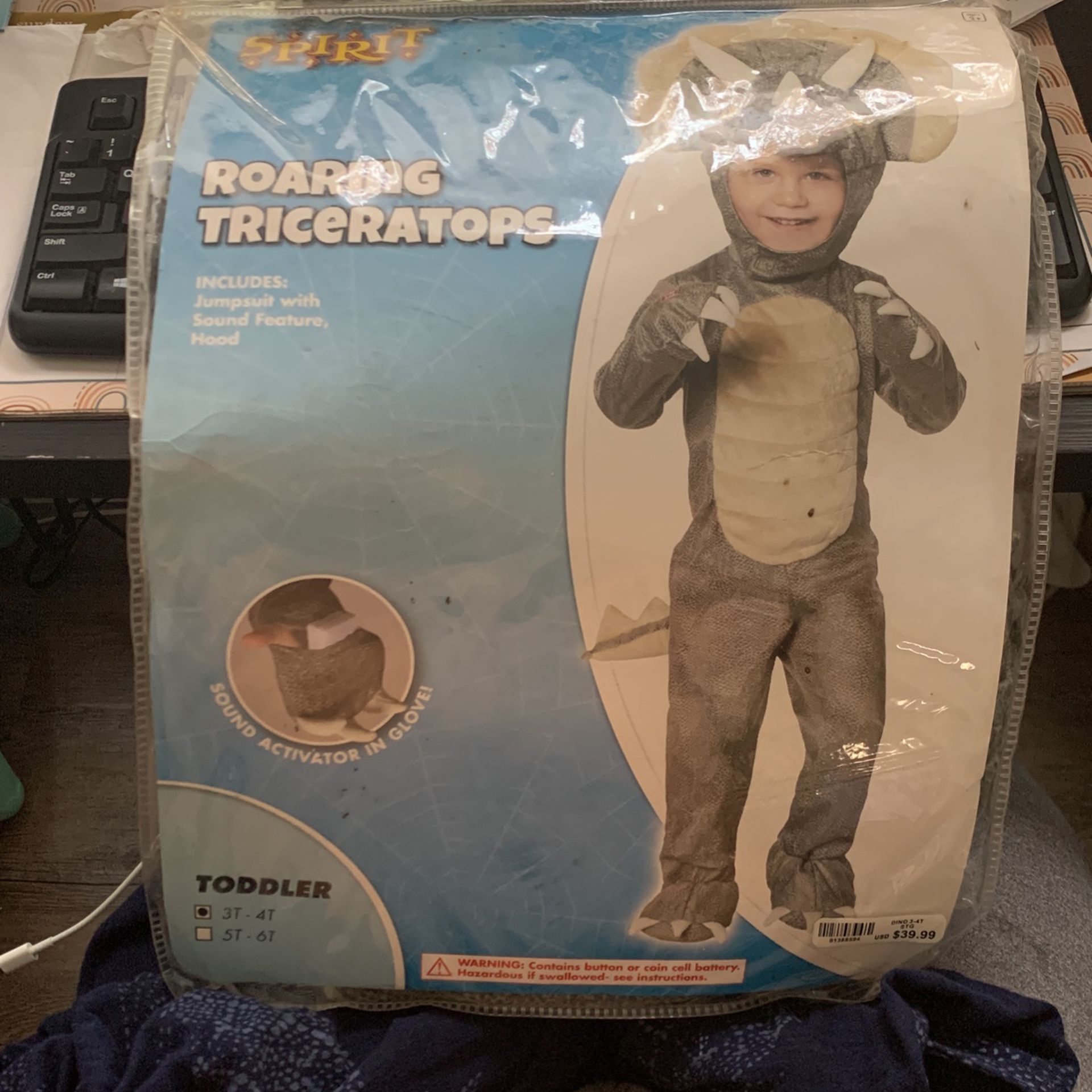 Triceratops Kids Dinosaur Halloween Costume