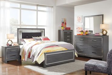 Bedroom Set,4 pc Queen Bed Frame, Bedroom Furniture