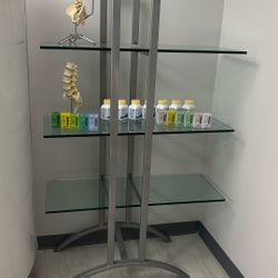 glass floating shelf 