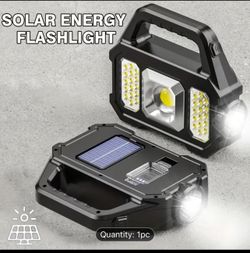 Solar And Battery Charging Flash Light