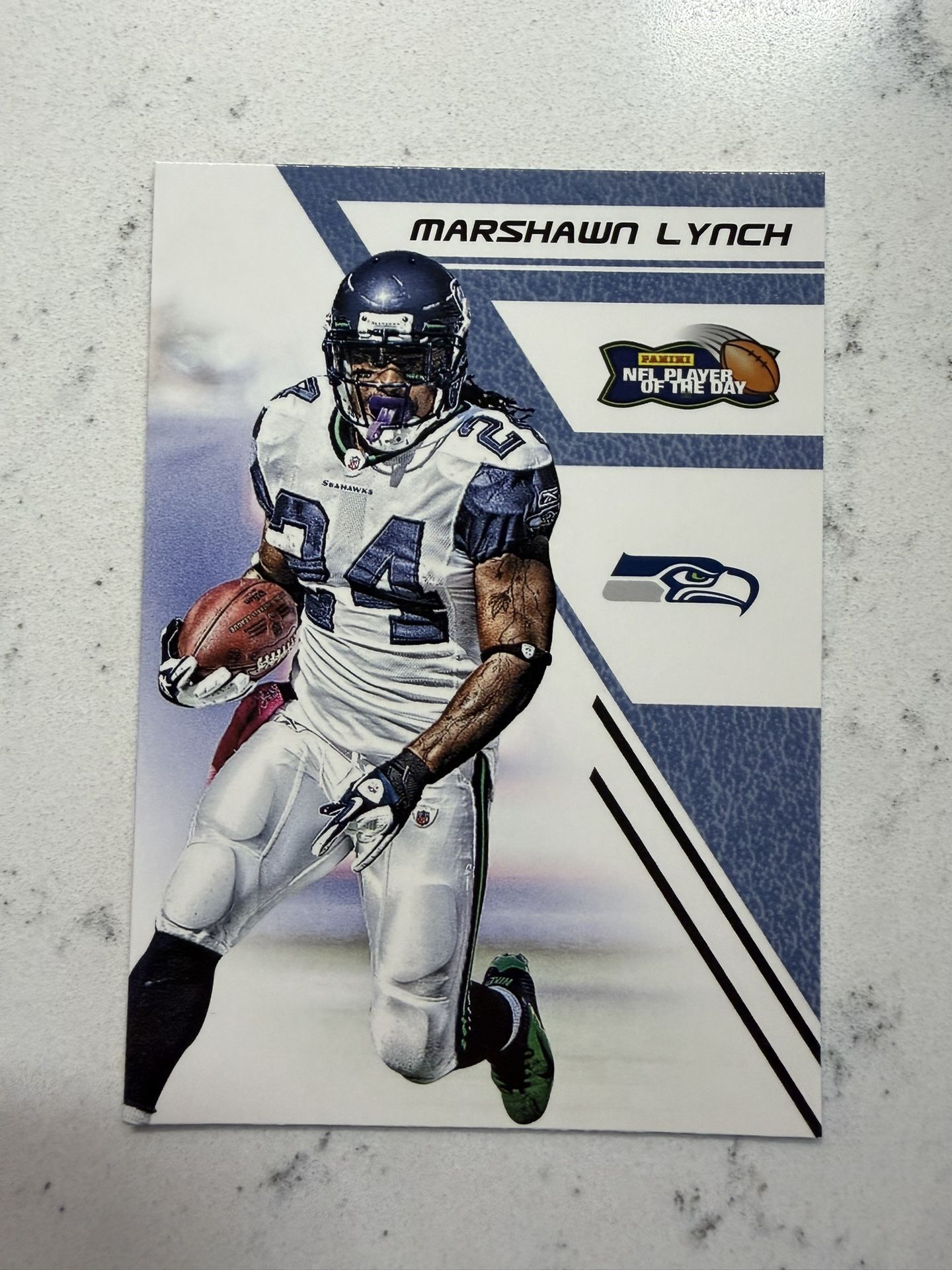 2012 Panini NFL Player of the Day #7 Marshawn Lynch Seattle Seahawks