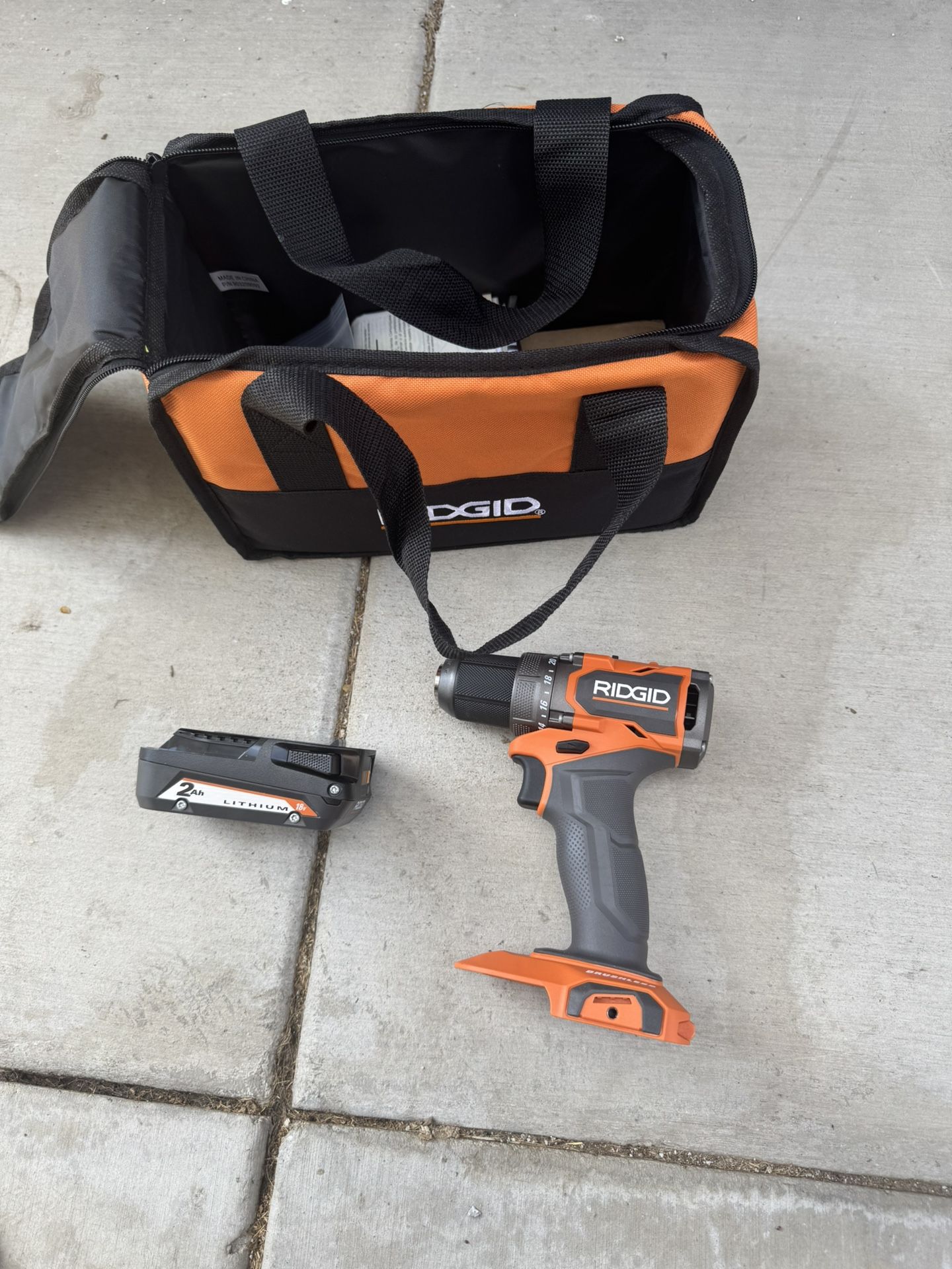 18v Rigid Subcompact Drill Driver And Battery (New)