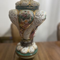Capodimonte Style Hand Painted Lamps