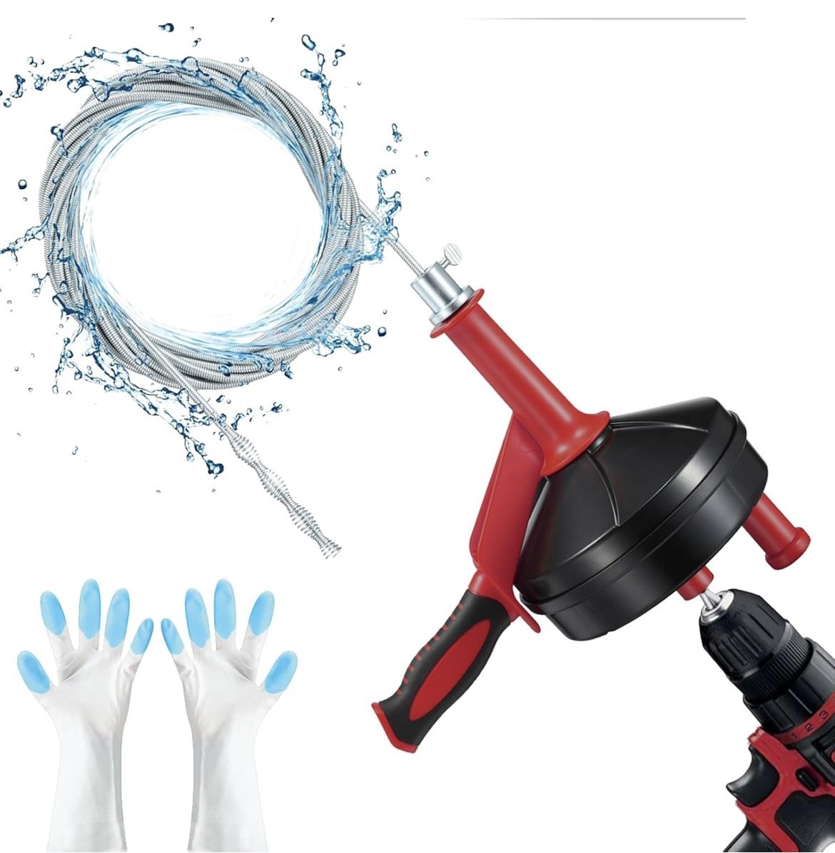 25 Feet Heavy Duty Flexible Plumbing Snake 