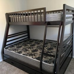 Bunk Beds Twin Over Full Just Assembled For Customer 